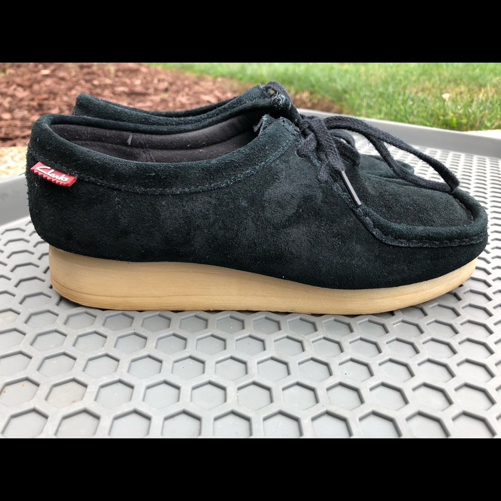 Clark’s Wallabee Moccasin Black Suede